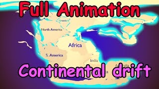 Lecture  Continental drift theory by Wegner with Animation  UPSC IAS  Geography [upl. by Guildroy]