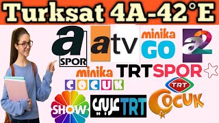 42e dish setting turksat 42e new update turksat 42e channel list 2024 [upl. by Atibat848]