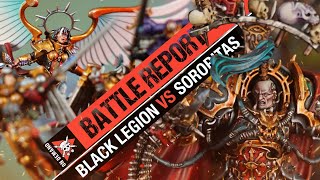 Chaos Space Marines vs Adepta Sororitas  Warhammer 40k Battle Report [upl. by Nauwtna]