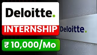 Deloitte Recruitment 2024 Offering Internship For Freshers  Internship For Freshers 2024 [upl. by Wanyen]