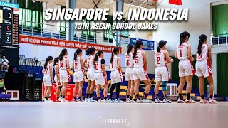 DOUBLE SEMI FINALS FOR SINGAPORE  SINGAPORE vs INDONESIA 13th ASEAN SCHOOL GAMES 2024 [upl. by Sanfo]