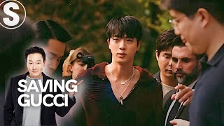 BTS JINs Shocking Milan Fashion Week Moment That Stole the Show [upl. by Aldis]