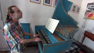 W F Bach Polonaise No 10 in f minor John Moraitis harpsichord [upl. by Ahsieat]