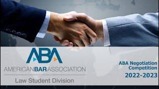 2023 ABA Negotiation Competition [upl. by Katharine]