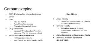 USMLE Pharmacology AntiEpileptic Drugs [upl. by Nolak]