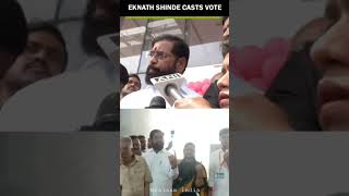 Maharashtra CM Eknath Shinde casts vote in Thane  Lok Sabha Elections 2024 phase 05 [upl. by Mcquade]