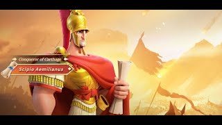 Scipio Aemilianus Commander Preview New Meta Smite Damage Commander in Rise of Kingdoms [upl. by Nosdivad787]