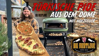 Türkische Pide aus dem Holzbackofen  Gozney Dome mit Holz befeuern  Bigmeatlove 034 [upl. by Sonitnatsnok]