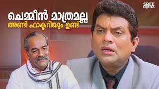 ചെമ്മീൻ മാത്രമല്ല അണ്ടി ഫാക്ടറിയും ഉണ്ട് 😂😂 Chandamama  Jagathi Sreekumar  Malayalam Movie Comedy [upl. by Nicky]