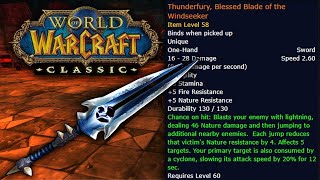 IS THUNDERFURY WORTH IT R14 offhand vs TF ROGUE DPS [upl. by Binnie]