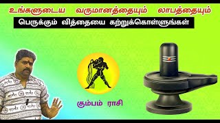 கும்ப லக்னம் ராசிக்காரரர்கள் வருமானம் பெருக்க இதை தெரிந்துக்கொள்ளுங்கள்  நற்பவிநம்பிராஜன் [upl. by Billen95]