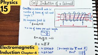 15 Self induction of a Solenoid Electromagnetic Induction class 12 Physics neet jee physics [upl. by Dnumsed111]