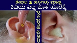 ಕೇವಲ ಹನಿಗಳು ಸಾಕು ಕಿವಿಯ ಎಲ್ಲ ಕೊಳೆ ಹೊರಕ್ಕೆ  ear pain home remedies in kannada [upl. by Tacy]