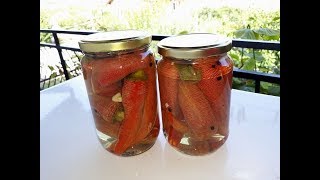 Speca Qara Turshi pa Konzervanse Quick Pickled Red Peppers [upl. by Emanuel]