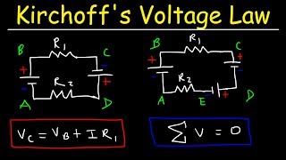 Kirchhoffs Voltage Law  KVL Circuits Loop Rule amp Ohms Law  Series Circuits Physics [upl. by Haret]