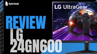 LG UltraGear 24GN600 MONITOR GAMER oferece boa precisão de cores e tela de 144Hz  AnáliseReview [upl. by Sullivan]