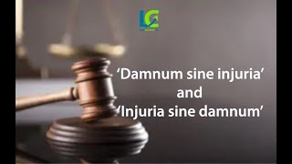 Damnum sine injuria injuria sine damno  injuria sine damnum  tortious liability in tort [upl. by Fadas]