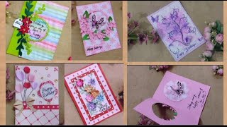 5 Easy Greeting Card ldeas 2024  Card making tutorial  DIY Birthday Card Easy card for loved ones [upl. by Atinaw]