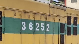 LEMON YELLOW SHUNTER ENGINE REVERSE SHUNTS EMPTY TRAIN AT YARD WDS6 36252 [upl. by Ittap578]