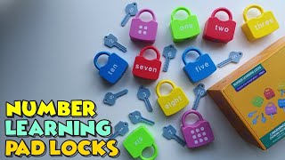 Montessori Learning Locks A Fun Way to Teach Numbers [upl. by Dnalram]