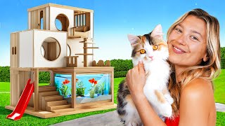 I BUILT A 10000 DREAM CAT HOUSE [upl. by Aseel477]