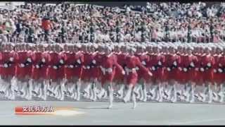 China Female Military Parade HD Soveit March Red Aler 3 [upl. by Imot]