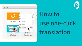 How to use the oneclick translation feature in simpleshow video maker Tutorial – simpleshow [upl. by Annaitsirhc94]