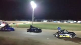 go kart racing at legends Atwood Indiana predator class B main Saturday night October 5th 2024 [upl. by Eusebio]