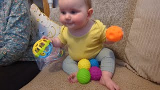 Nana got me some new toys 😊 babyplay babyvideos cutebaby [upl. by Yrennalf]