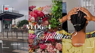 VLOG CAPILLAIRE 4 NATTES COLLÉES détressagebain d’huileshopping décotresses  cheveuxcrepus [upl. by Notyap70]