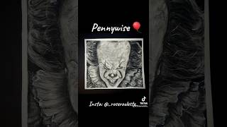 Drawing Pennywise in the spirit of Halloween drawing pennywise practicedrawing halloweenart [upl. by Eeniffar]