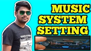 Sony DSXA410BT How to set up in car music system music system setting [upl. by Niawtna]