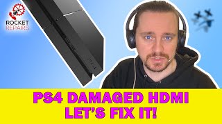 PS4 HDMI Port BADLY Damaged  Lets fix it [upl. by Areip498]