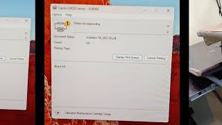 canon g3020 printer not responding [upl. by Aenotna]