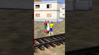 help ronaldo for crossing rail road🪜✅ shorts trendingshorts [upl. by Ardnoet957]