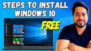 Windows 10 Installation Step by Step in Hindi  विंडोज 10 इनस्टॉल करना सीखे हिंदी में [upl. by Mcdowell204]