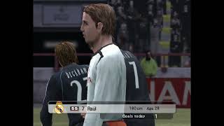 WINNING ELEVEN 9 l RAUL GONZALEZ GOALS REAL MADRID VS VALENCIA CF [upl. by Elleda577]