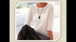 Increible La puntada mas facil para hacer una blusa a crochet [upl. by Aivatnuhs]