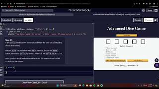 Algorithmic Thinking Dice Game 23 [upl. by Hterag97]