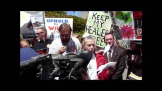 Dr Mollie Fry speaks at Sacramento rally for herself and her husband Dale Schafer [upl. by Yelad]