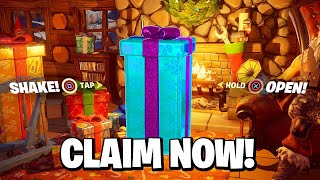 How to OPEN 15th SECRET PRESENT in Fortnite Winterfest Last Winterfest Present [upl. by Wobniar]