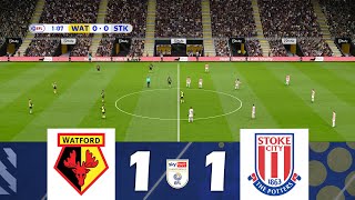 Watford vs Stoke City 11  EFL Championship 202324  Match Highlights [upl. by Kramlich]