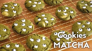 Cookies au Matcha  Recette Halloween 🎃 [upl. by Acemat]