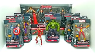 Avengers Marvel Legends Age of Ultron Build a Figure for THANOS Complete Set with Exclusive 4 pack [upl. by Nilrak]