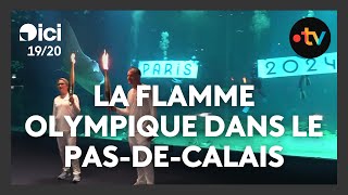 Paris 2024  le passage de la flamme olympique dans le PasdeCalais [upl. by Matta874]