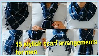 ♥【マフラーの巻き方メンズ】オシャレ度アップ１５アレンジ 15 stylish ways to wear a scarf for men [upl. by Steck191]