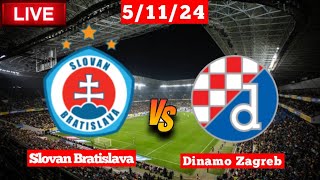 Slovan Bratislava vs Dinamo Zagreb  UEFA Champions League Live Match Score [upl. by Goodrich328]