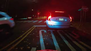 Night ride around South Orange NJ Motorcycle ride No commentary [upl. by Lenhard]