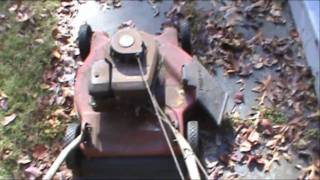 Cold Start 30 year old TruValue Lawn Chief Lawnmower with 35 HP Briggs amp Stratton Engine [upl. by Tootsie]