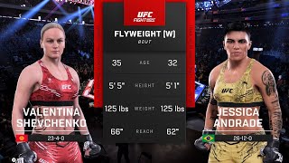 Valentina Shevchenko vs Jessica Andrade Full Fight  UFC 5 Fight Night [upl. by Budding977]